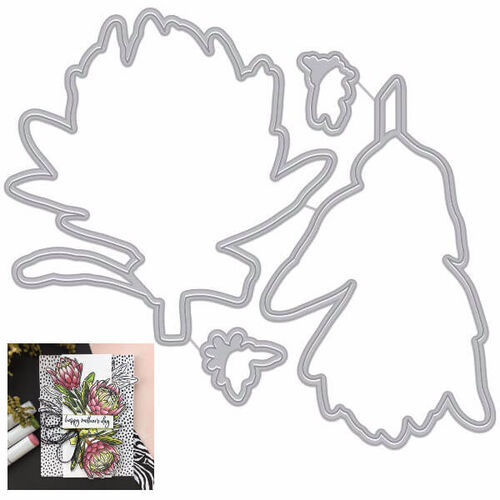 Hero Arts Frame Dies - Protea Flowers DI755