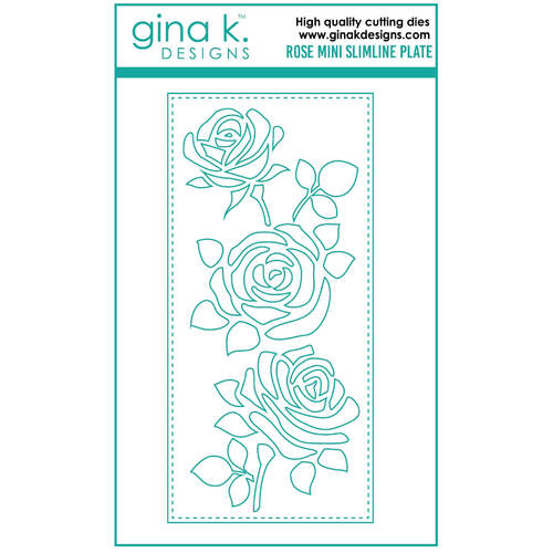 Gina K Designs Dies - Rose Mini Slimline Plate