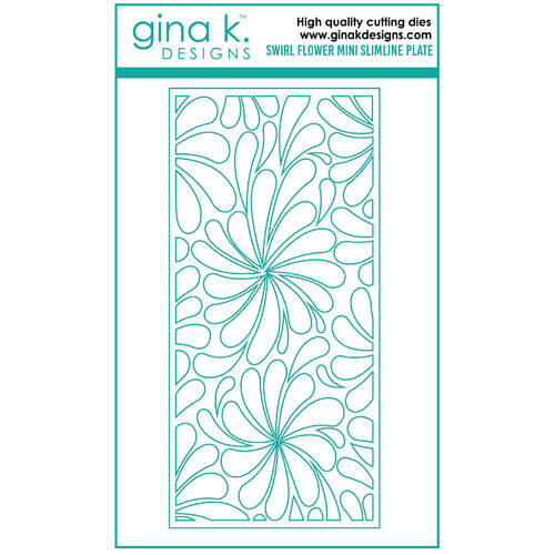 Gina K Designs Dies - Swirl Flower Mini Slimline Plate