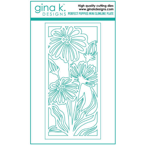 Gina K Designs Dies - Perfect Poppies Mini Slimline Plate