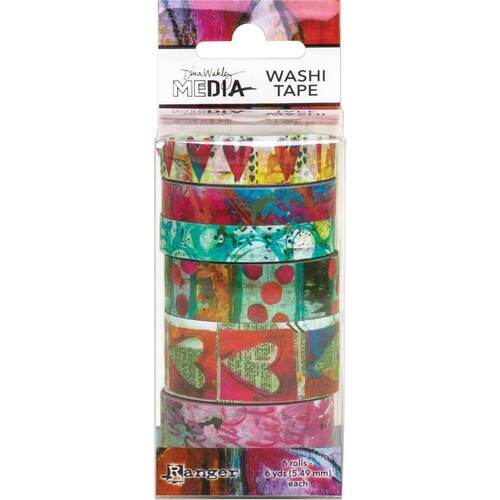 Ranger Dina Wakley Media Washi Tape - #3 Rolls DINAWASH62998