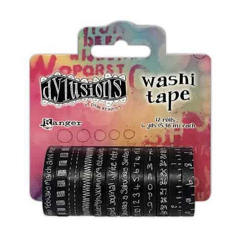 Dyan Reaveley's Dylusions Washi Tape - Black DYA78678