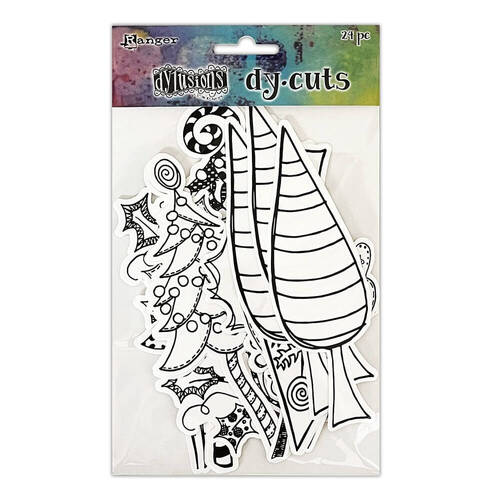 Dylusions Christmas Dycuts - Me Trees DYA81555