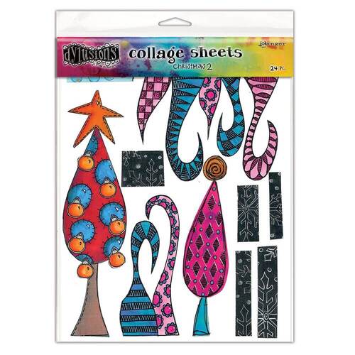 Dylusions Christmas Collage - Sheets 2 DYA82071