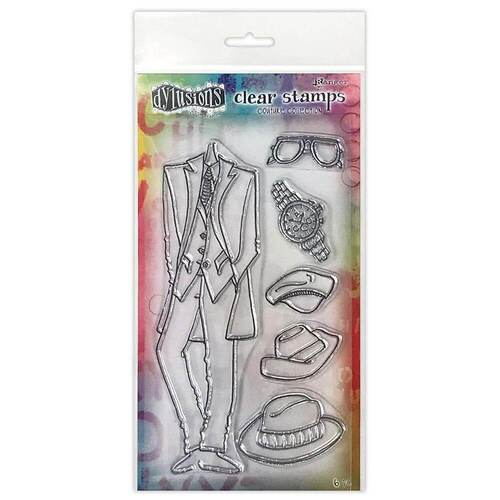 Dyan Reaveley's Dylusions Couture Clear Stamp - A Day At The Races DYB78326