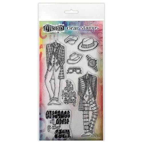 Dyan Reaveley's Dylusions Couture Clear Stamp - A Day At The Races, Duo DYB78333