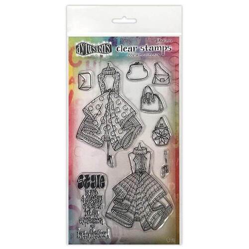 Dyan Reaveley's Dylusions Couture Clear Stamp - Ladies Who Lunch Duo DYB78357