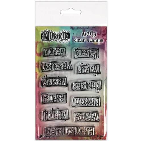 Dyan Reaveley's Dylusions Diddy Clear Stamps - Ooh, What A Day! DYB80039