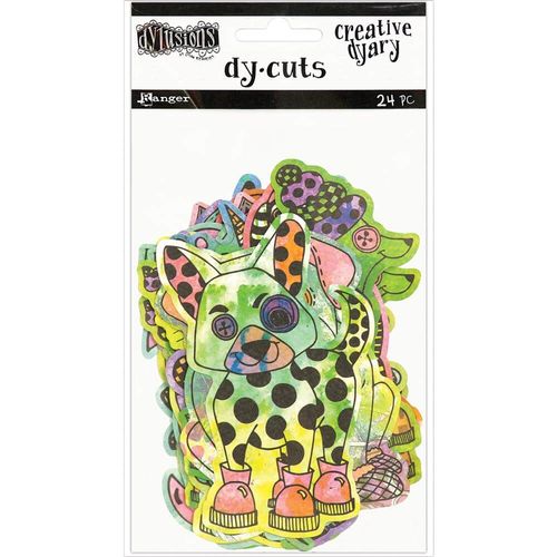 Dyan Reaveley's Dylusions Creative Dyary Die Cuts - Colored Animals DYE58649