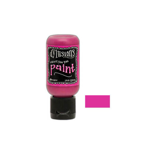 Dylusions Paint Flip Cap 1oz - Bubblegum Pink DYQ70405