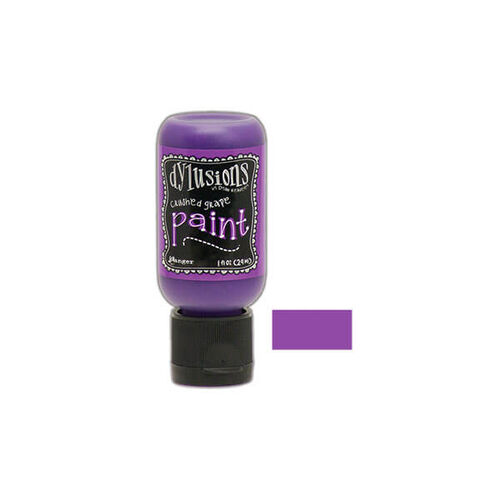 Dylusions Paint Flip Cap 1oz - Crushed Grape DYQ70436