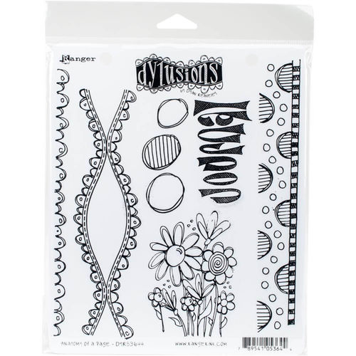Dyan Reaveley's Dylusions Cling Stamps 8.5"X7" - Anatomy Of A Page DYR53644