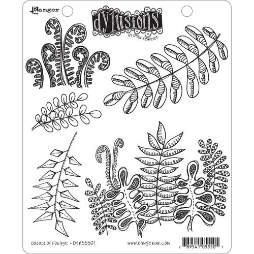 Dyan Reaveley's Dylusions Cling Stamps 8.5"X7" - Oodles Of Foliage DYR55501
