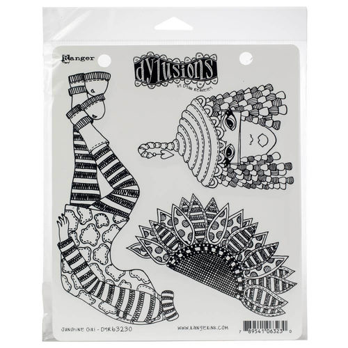 Dyan Reaveley's Dylusions Cling Stamps 8.5"X7" - Sunshine Girl DYR63230