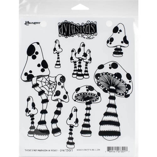 Dyan Reaveley's Dylusions Cling Stamp Collections 8.5"X7" - There's No Mushroom In Here! DYR73017