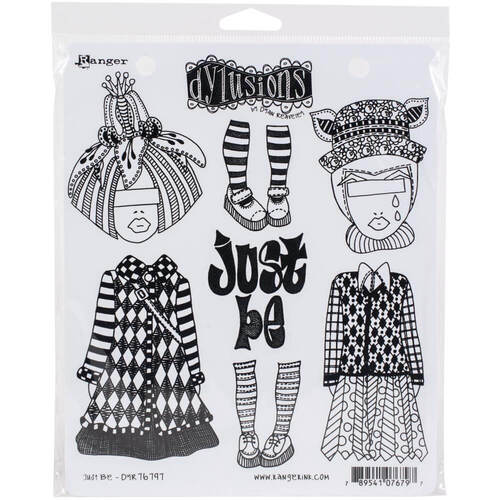 Dyan Reaveley's Dylusions Cling Stamp Collections 8.5"X7" - Just Be DYR76797