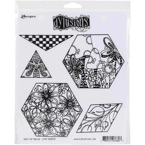 Dyan Reaveley's Dylusions Cling Stamp Collections 8.5"X7" - Quilt As You Go DYR76803