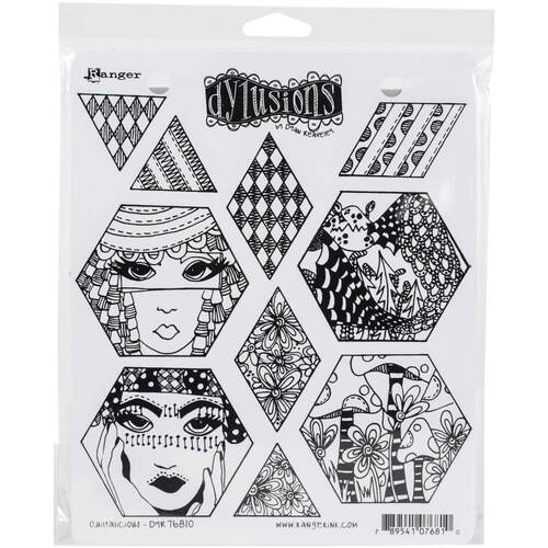 Dyan Reaveley's Dylusions Cling Stamp Collections 8.5"X7" - Quiltalicious DYR76810