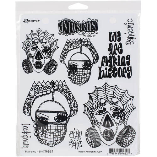 Dyan Reaveley's Dylusions Cling Stamp Collections 8.5"X7" - Pandemic DYR76827