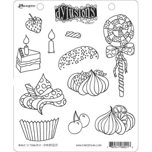 Dyan Reaveley's Dylusions Cling Stamp - Bake It Yourself DYR80213