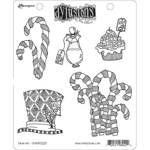 Dyan Reaveley's Dylusions Cling Stamp - Drink Me DYR80220