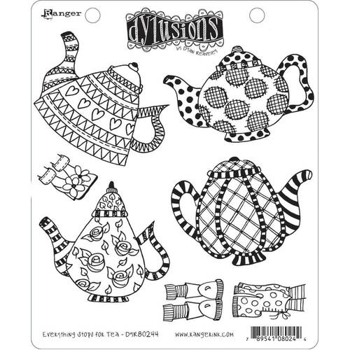 Dyan Reaveley's Dylusions Cling Stamp - Everything Stops for Tea DYR80244