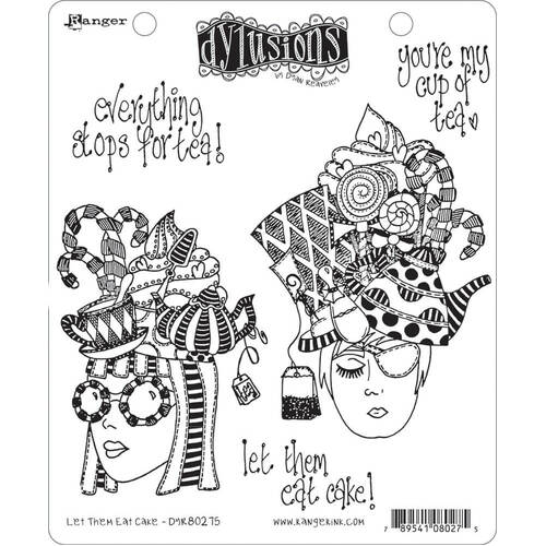 Dyan Reaveley's Dylusions Cling Stamp - Let Them Eat Cake DYR80275