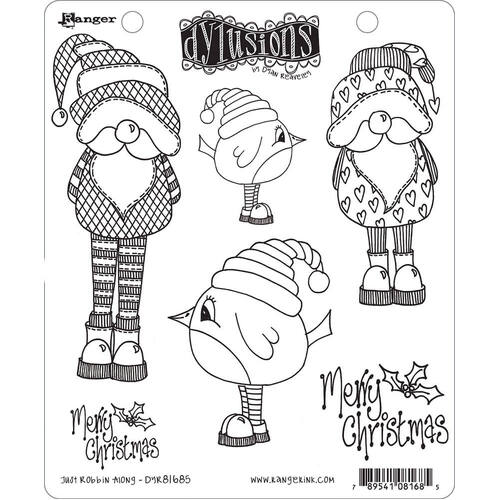 Dyan Reaveley's Dylusions Cling Stamp - Just Robbin Along DYR81685