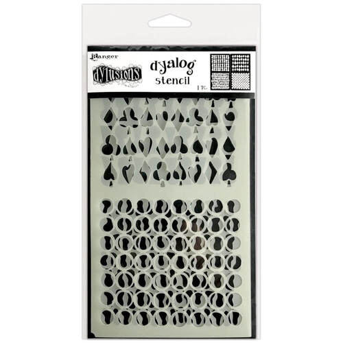 Dyan Reaveley's Dylusions Dyalog Stencil - Stencil It Again DYS68779972