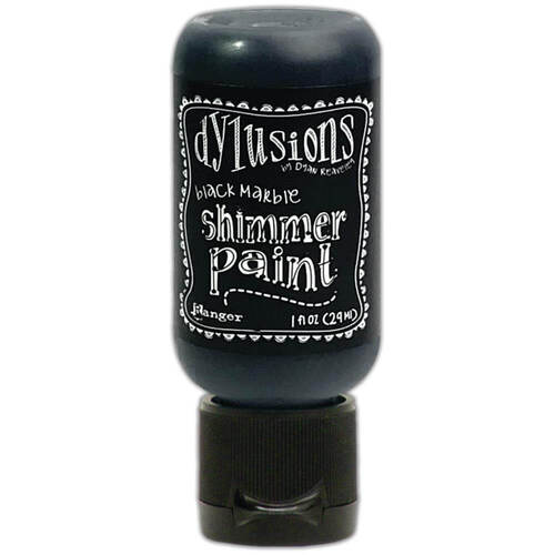 Dylusions Shimmer Paint 1oz - Black Marble DYU74366