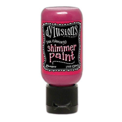 Dylusions Shimmer Paint 1oz - Pink Flamingo DYU81449