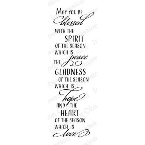 Impression Obsession Cling Stamp - Irish Blessing E13609