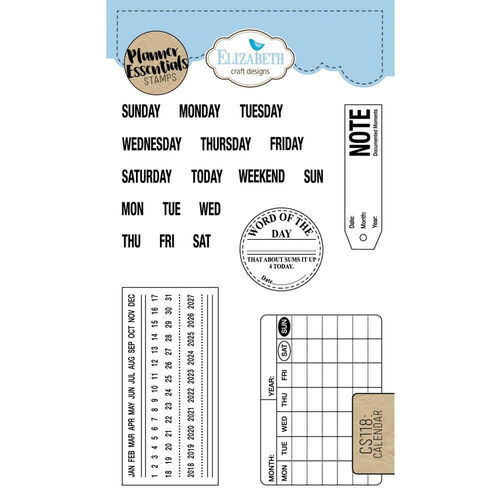 Calendrier Staps 2023 2024 Elizabeth Craft Clear Stamps - Calendar Ec-Cs118 | Free Shipping On All  Eligible Purchases | Craftie