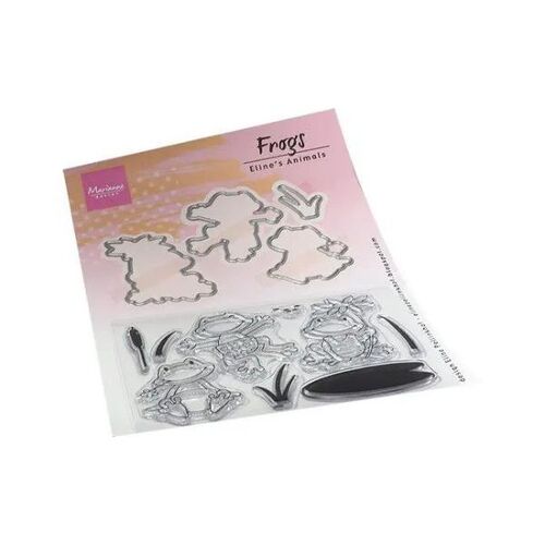 Marianne Design Clear Stamps & Dies - Eline's Animals Frogs EC0186