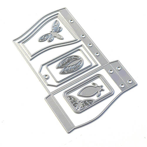 Elizabeth Craft Metal Die - Sidekick Essentials 18 - Wave Pocket Sidekick EC1840