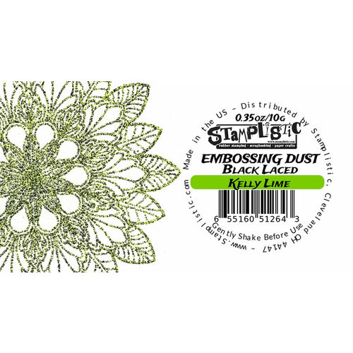 Stamplistic Embossing Dust - Kelly Lime Embossing Powder