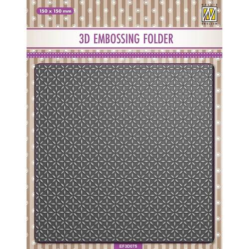 Nellie Snellen 3D Embossing Folder - Christmas Stars EF3D075