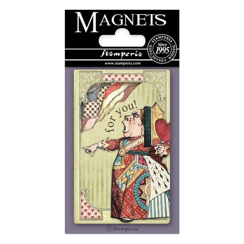 Stamperia Magnet 2.25"x3.25"- Mad Hatter, Alice EMAG011
