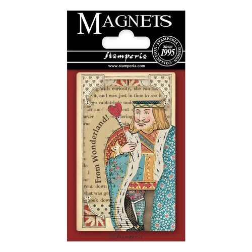 Stamperia Magnet 2.25"x3.25"- Queen Of Hearts, Alice EMAG012