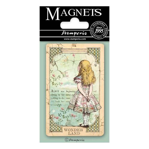 Stamperia Magnet 2.25"x3.25"- Alice EMAG013
