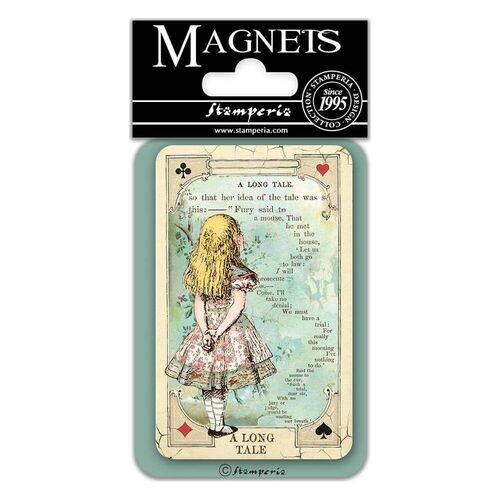 Stamperia Magnet 2.25”X3.25" - Alice A Long Tale EMAG029