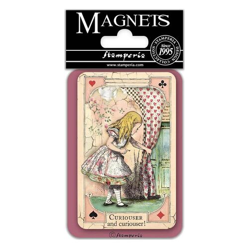 Stamperia Magnet 2.25"X3.25" - Alice Curious EMAG030