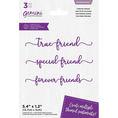 Crafter's Companion Gemini Expressions Dies - Forever Friends