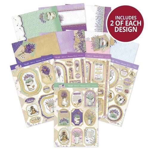 Hunkydory Forever Florals - Lavender Luxury Topper Collection w/ 2 x Bonus Topper Sheets