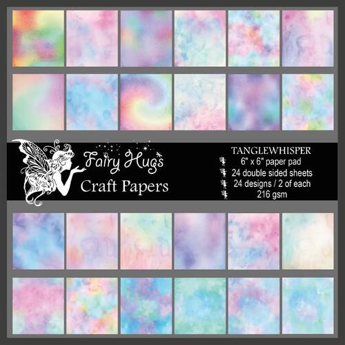 Fairy Hugs Paper Pad 6" x 6" - Tanglewhisper