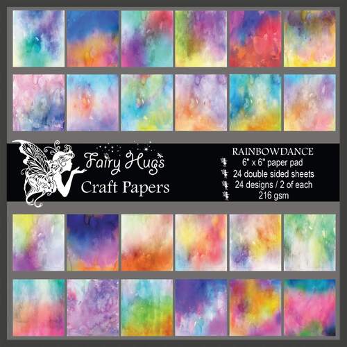 Fairy Hugs Paper Pad 6" x 6" - Rainbowdance