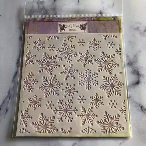 Fairy Hugs Stencil - Fairy Snowflakes