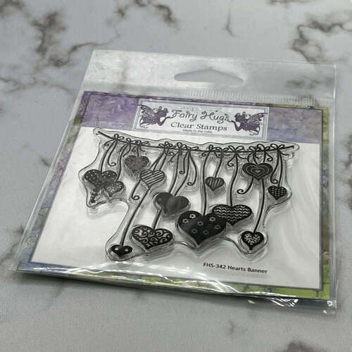 Fairy Hugs Stamps - Hearts Banner
