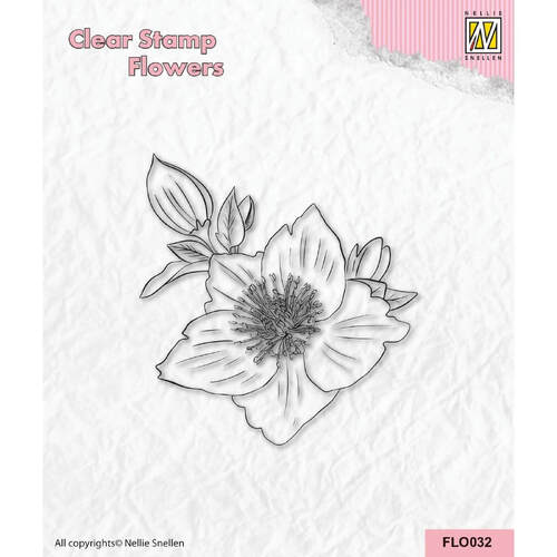 Nellie Snellen Flower Clear Stamps - Helleborus FLO032