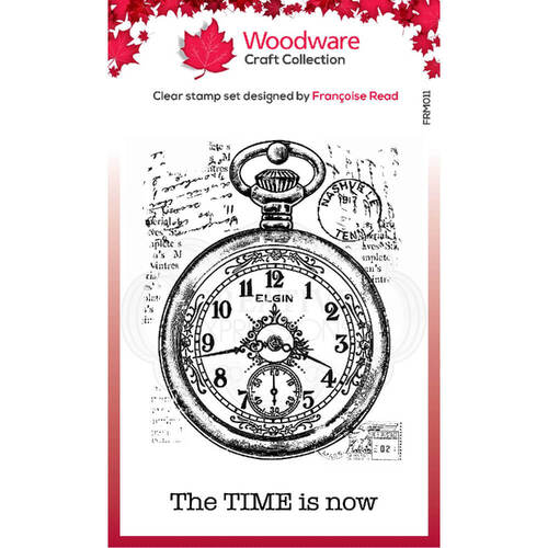Woodware Clear Stamps A7 - Pocket Watch